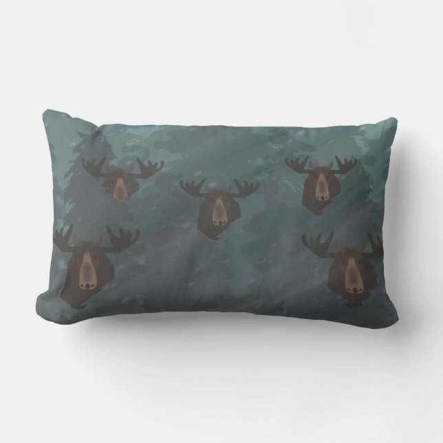 Moose Throw Pillow (Front)