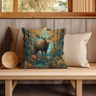 Moose Throw Pillow