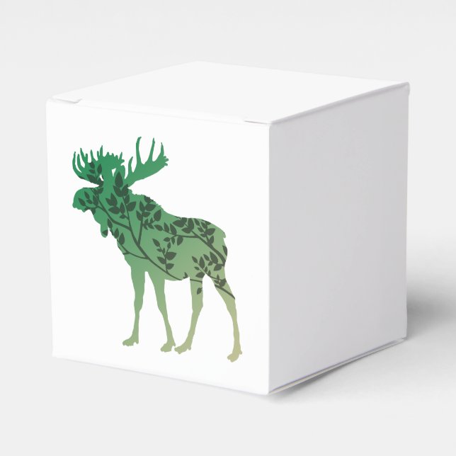 Moose Tree Favor Box (Front Side)