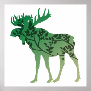 Moose Tree Poster