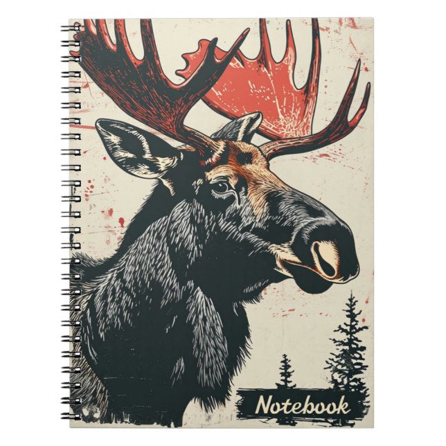 Moose Vintage Notebook (Front)