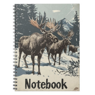 Moose vintage notebook