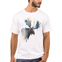 Moose watercolor