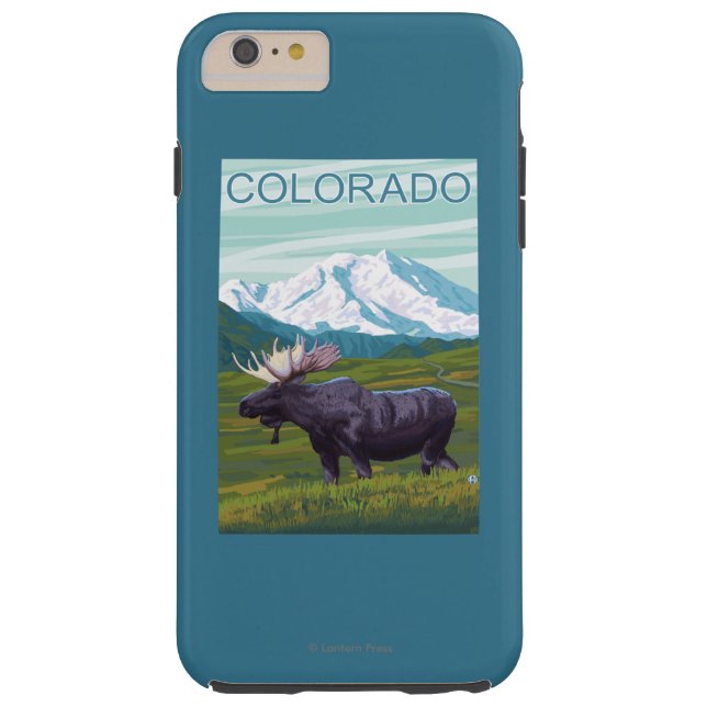 Moose with MountainColorado Case-Mate iPhone Case (Back)