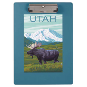 Moose with MountainUtah Clipboard