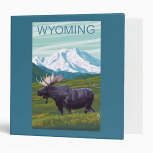 Moose with MountainWyoming Binder