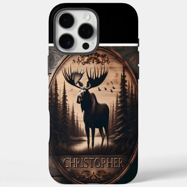 Moose Wood Sign Case-Mate iPhone Case (Back)