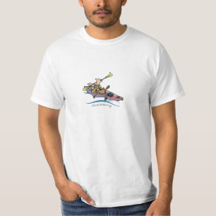 moosyaking Vermont moose kayaking T-shirt