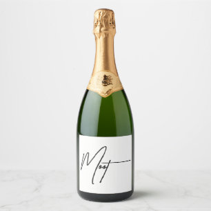 «Moot» – Funny Mutual Connection Quote Sparkling Wine Label