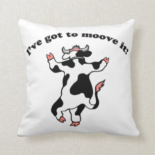 Moove It Throw Pillow