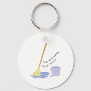 Mop And Bucket Keychain