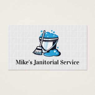 Mop and Bucket of Soap Water   Bathroom Tiles