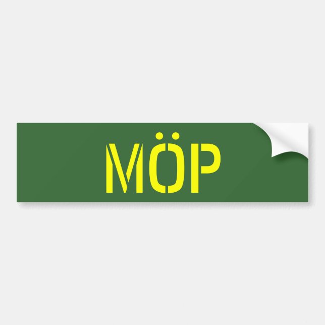 MÖP BUMPER STICKER (Front)
