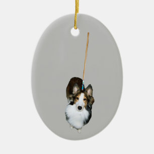 Mop Dog Ceramic Ornament