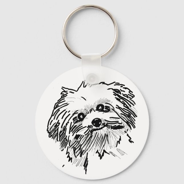 Mop Dog Keychain (Front)