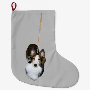 Mop Dog Large Christmas Stocking