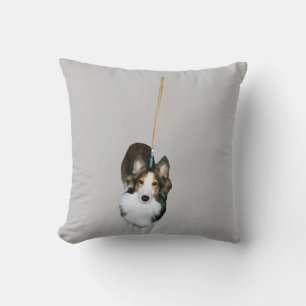 Mop Dog Throw Pillow