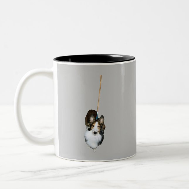Mop Dog Two-Tone Coffee Mug (Left)