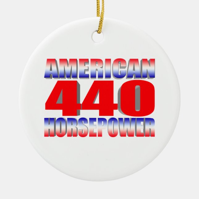 Mopar 440 Dodge Ceramic Ornament (Front)