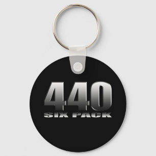 Mopar Dodge 440 Six Pack Keychain