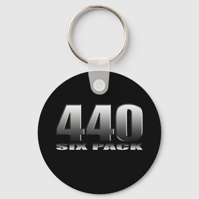 Mopar Dodge 440 Six Pack Keychain (Front)