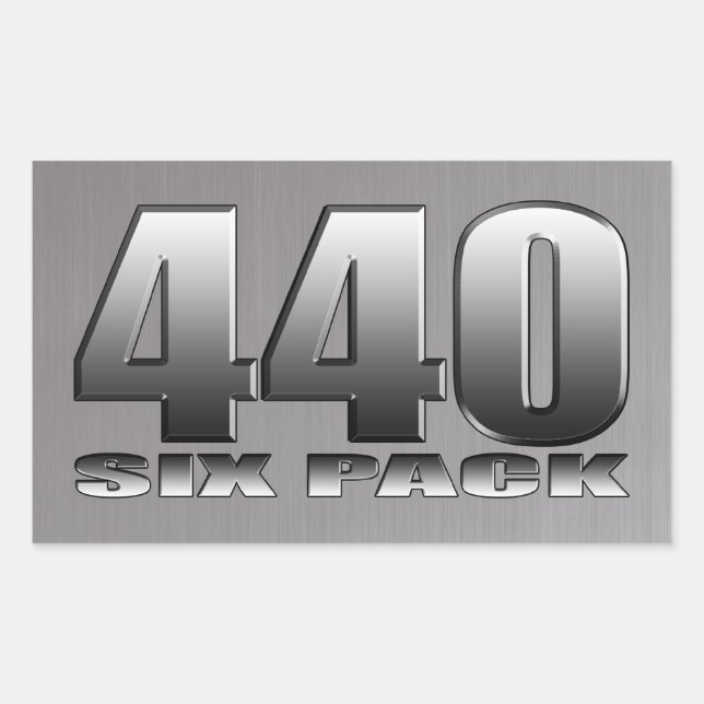 Mopar Dodge 440 Six Pack Sticker (Front)
