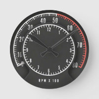 Mopar - Dodge Charger Tic Toc Tach Round Clock