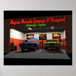 Mopar Garage Poster