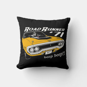 Mopar - Plymouth Roadrunner Throw Pillow