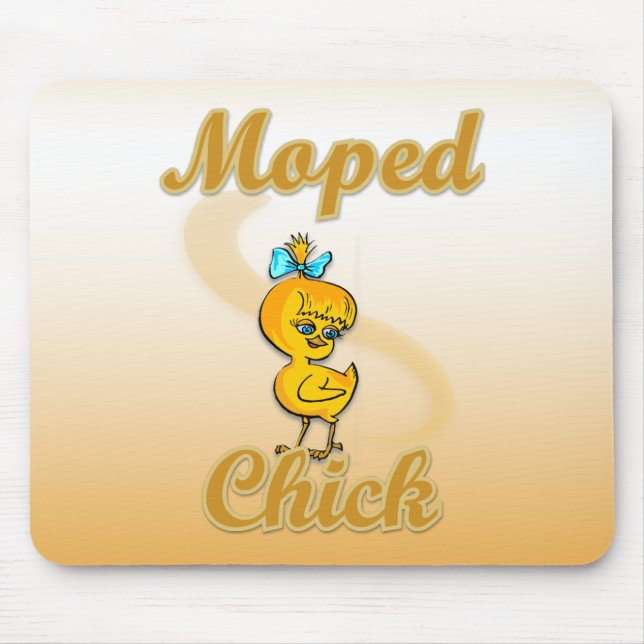 Moped Chick Mouse Pad (Front)