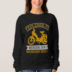 Moped Madness Moped Mokick Moped Driver Retro Sweatshirt