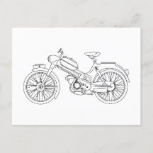 Moped PUCH MS 50 Motor Scooter Blueprint