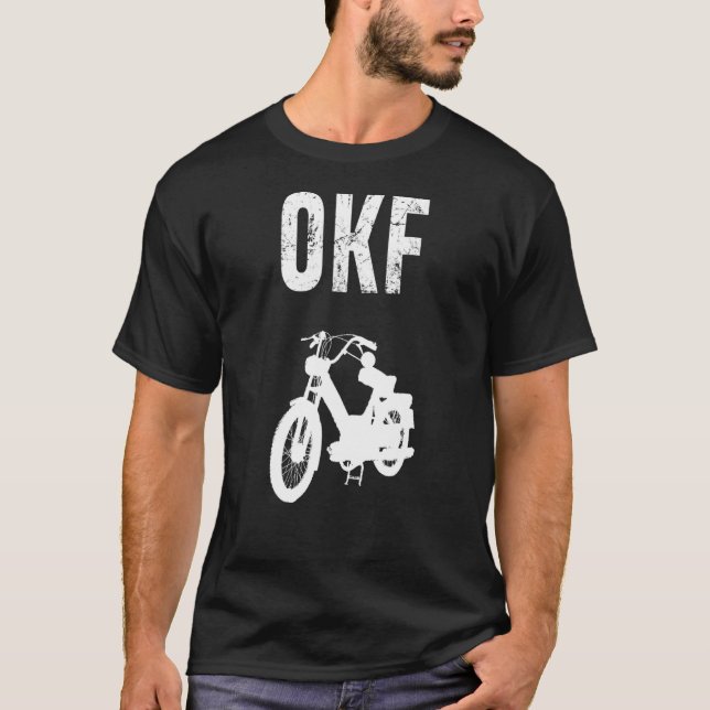 Moped Village Speculating Driving Location Control T-Shirt (Front)