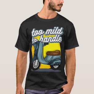 Moped with Handlebar and Bench T-Shirt