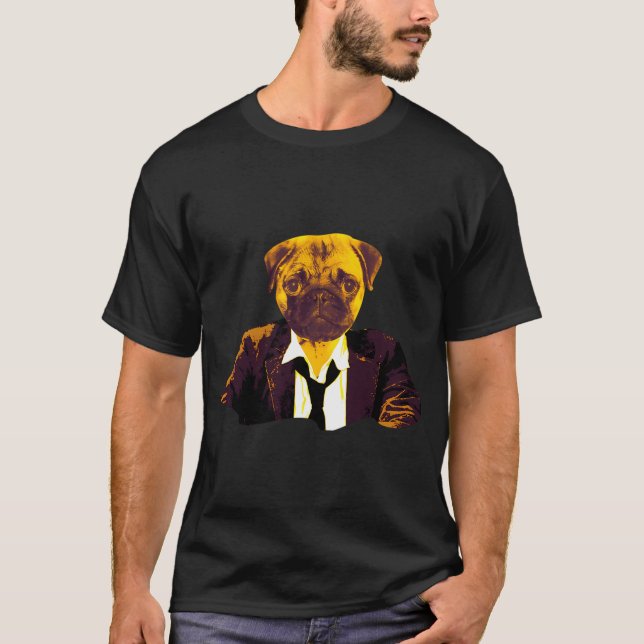 Mops at work T-Shirt (Front)