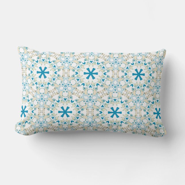 Mops Muster / Pugpattern Lumbar Pillow (Front)