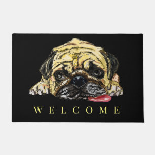 Mops - Welcome Doormat