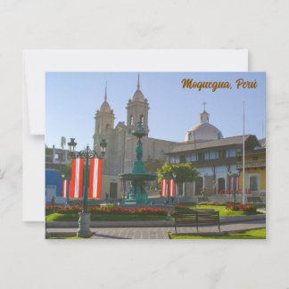 Moquegua, Peru, Plaza de Armas Postcard