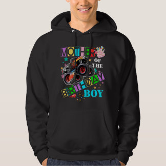 mor of 2birthday boy monster truck birthday party hoodie