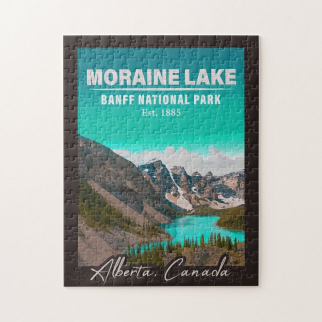 Moraine Lake Alberta Canada Banff National Park Jigsaw Puzzle (Vertical)