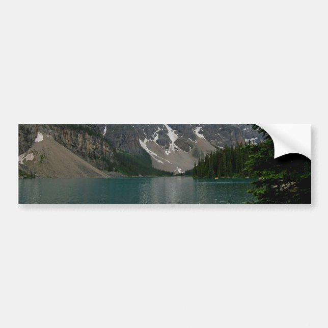 Moraine Lake Alberta Canada Bumper Sticker (Front)