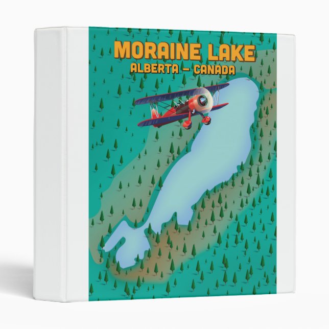 Moraine lake Alberta Canada Map Binder (Front/Spine)