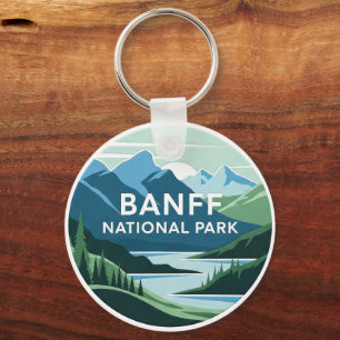 Moraine Lake at Banff National Park Canada Travel Keychain
