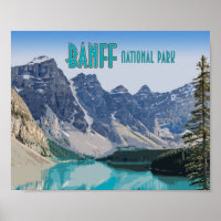 Moraine Lake Banff National Park Canada Vintage