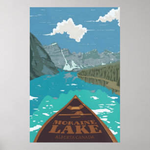 Moraine Lake Canada Travel Poster