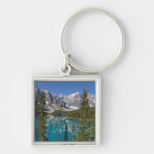 Moraine Lake, Canadian Rockies, Alberta, Canada 2 Keychain