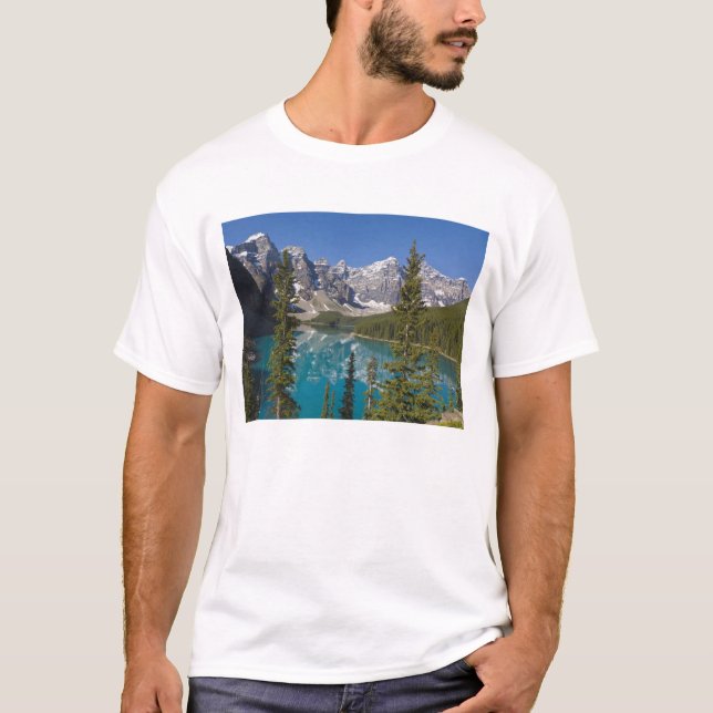 Moraine Lake, Canadian Rockies, Alberta, Canada 2 T-Shirt (Front)