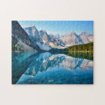 Moraine Lake In Canada's Banff National Park Jigsaw Puzzle<br><div class="desc">Stuck indoors, and don't know what to do? Bring a little bit of the Great Outdoors into your home! Want a challenge? Then choose one of the "Difficult" sizes. If you want something to keep the kids busy, then choose one of the easier options with oversized pieces. Once finished, you'll...</div>