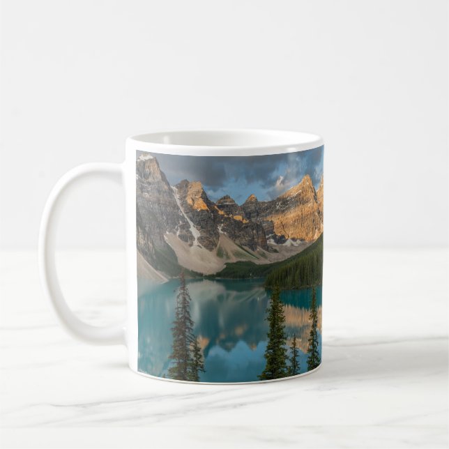 Moraine Lake Mug, Canadian Rockies Coffee Mug (Left)