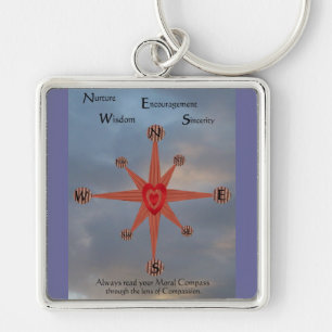 Moral Compass Keychain